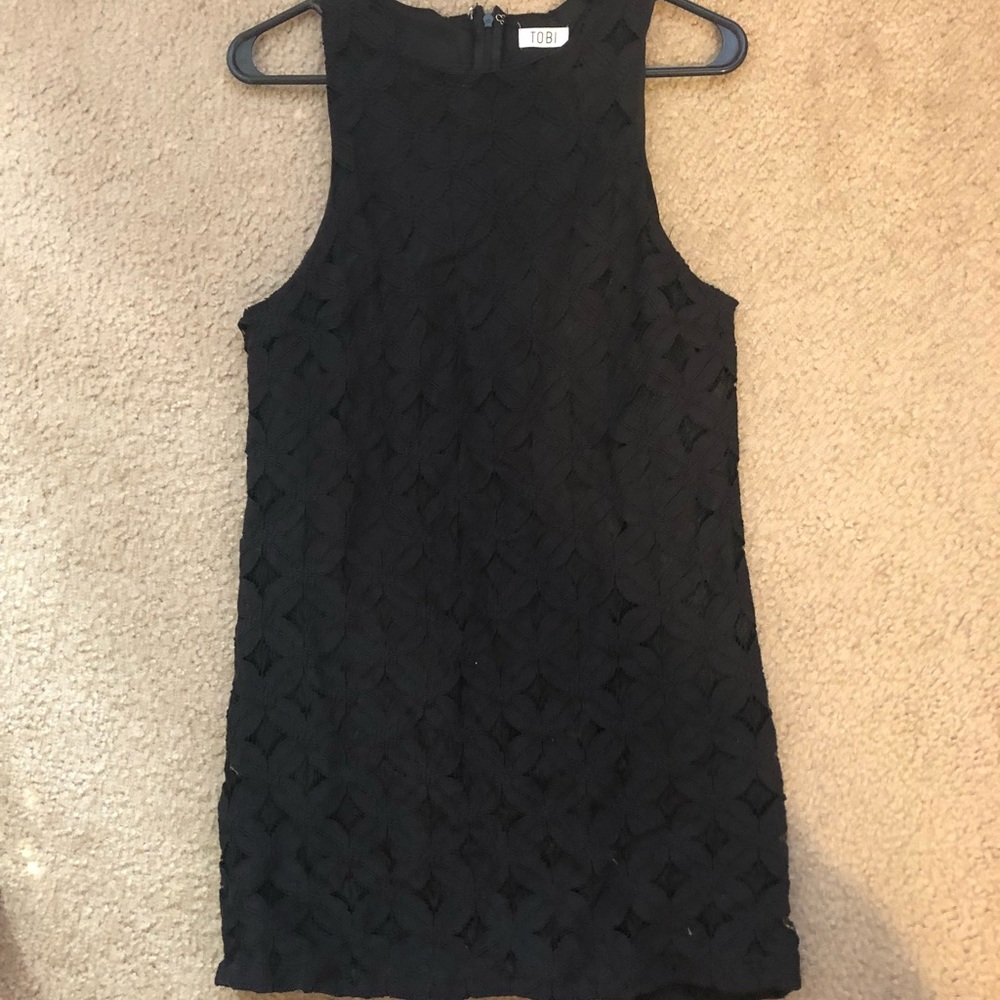 Black shift dress